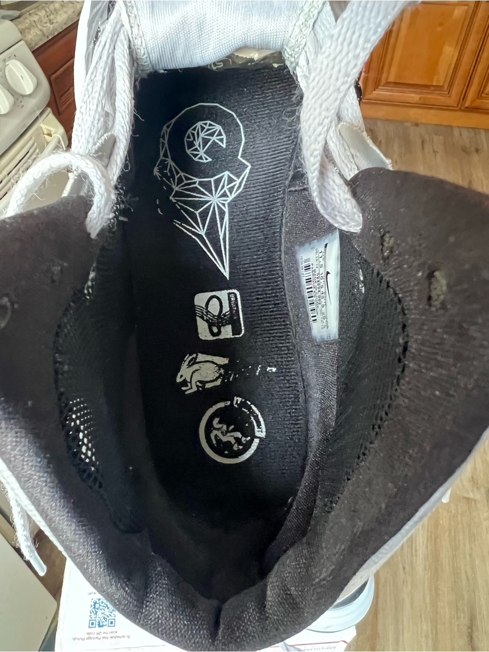 Nike Lunar Hyperdunk 2012 Wolf Grey(Silver)Black 524934-002 Men's Size 11.5 EUC - Picture 9 of 13
